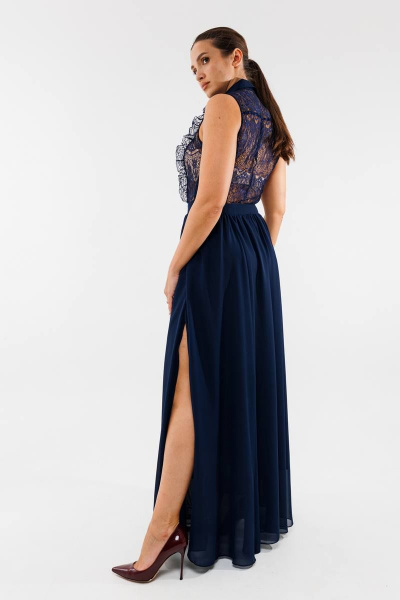 Платье AMORI 9778 темно-синий - фото 6