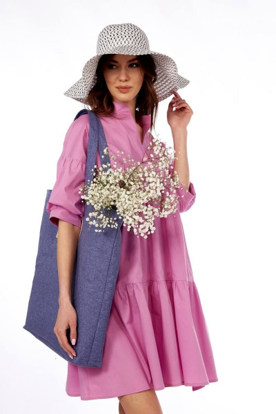 Платье Fita 1433 розовый - фото 2