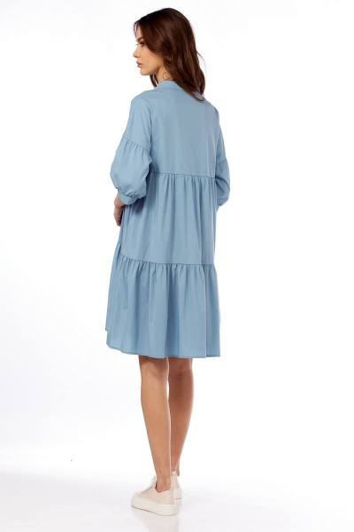 Платье Fita 1436 серо-голубой - фото 5