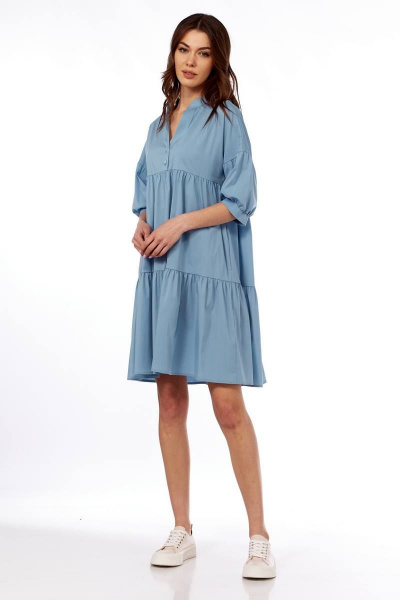 Платье Fita 1436 серо-голубой - фото 2
