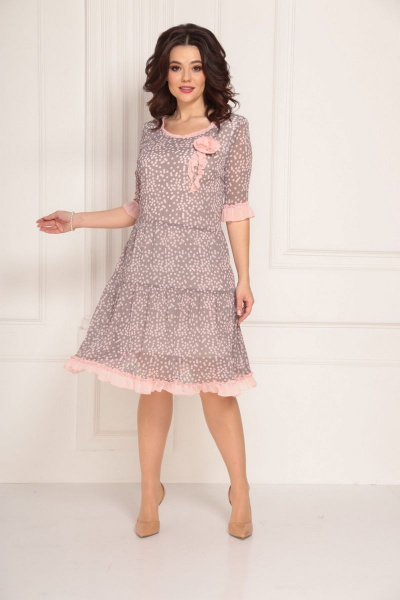 Платье Solomeya Lux 692 розовый - фото 1