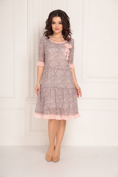 Платье Solomeya Lux 692 розовый - фото 2