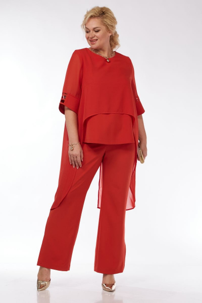 Блуза, брюки, майка Michel chic 1353 красный - фото 1