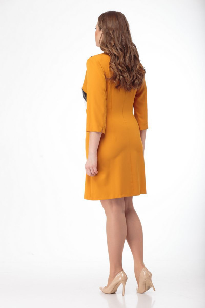 Платье Anelli 249 желтый - фото 3