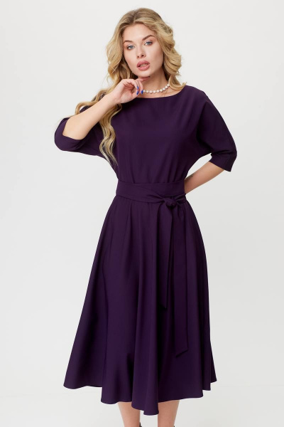 Платье T&N 7408 фиолетовый_баклажан - фото 6