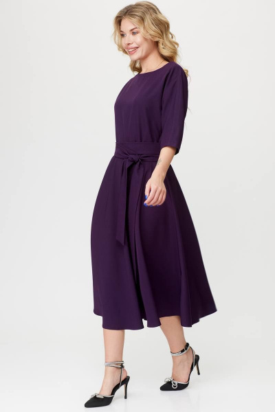 Платье T&N 7408 фиолетовый_баклажан - фото 4