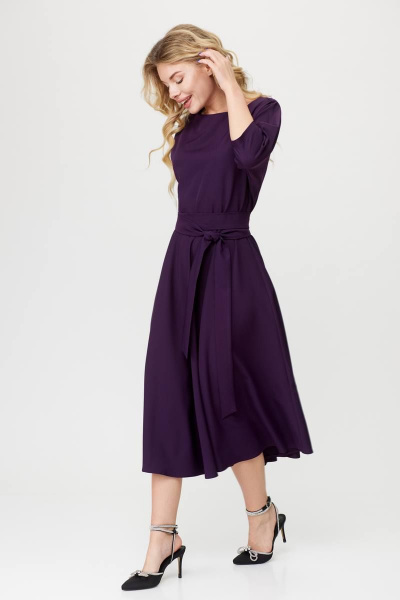 Платье T&N 7408 фиолетовый_баклажан - фото 1