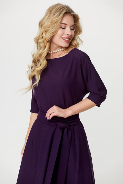 Платье T&N 7408 фиолетовый_баклажан - фото 2