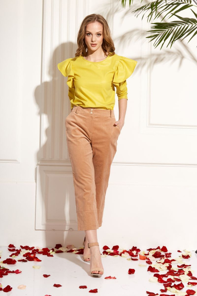 Блуза AMORI 6212 желтый - фото 1