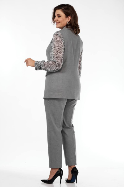 Блуза, брюки, жилет Karina deLux M-1130 серый - фото 6