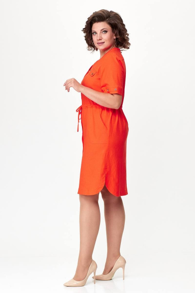Платье Zlata 4427 оранжевый - фото 2