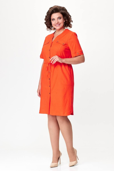 Платье Zlata 4427 оранжевый - фото 1
