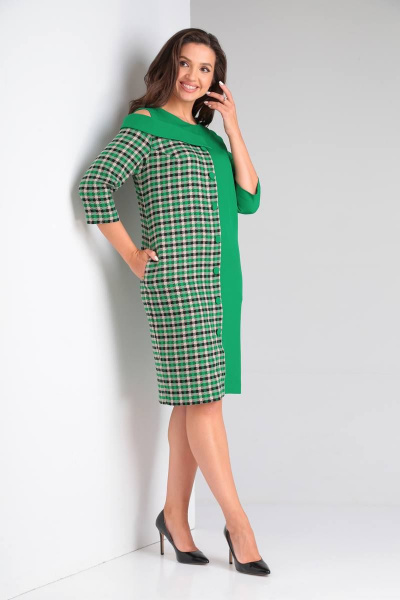Платье Rishelie 933.1 зеленый - фото 3