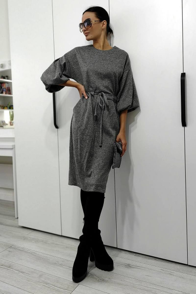 Платье Patriciа C15245 серый - фото 1