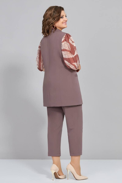 Блуза, брюки, жилет Mira Fashion 5327 - фото 4