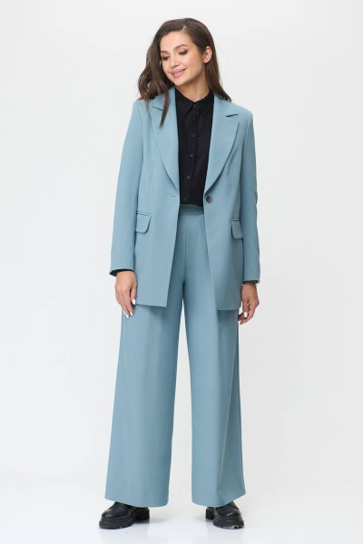 Блуза, брюки, жакет Karina deLux M-1150 голубой - фото 2