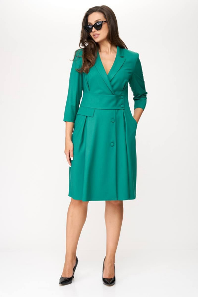 Платье Karina deLux M-1154 зеленый - фото 4