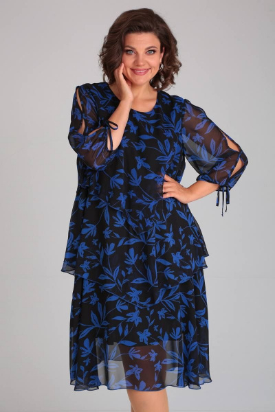 Платье Mubliz 105 черно-синий - фото 6
