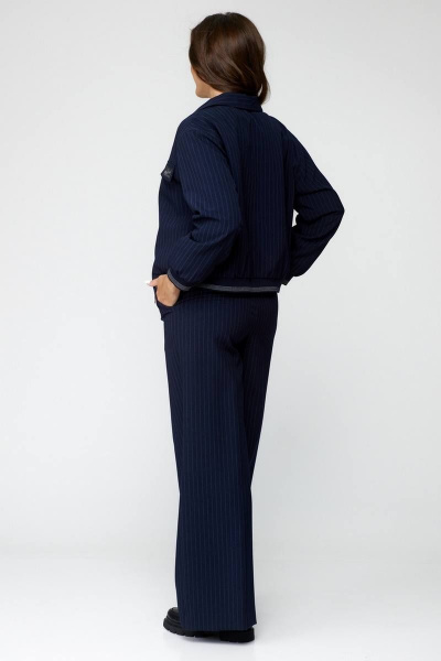 Бомбер, брюки Милора-стиль 1144 синий - фото 3