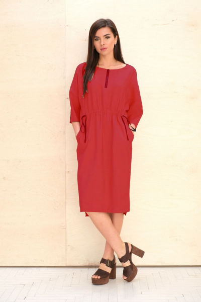 Платье Faufilure С1070 красный - фото 1