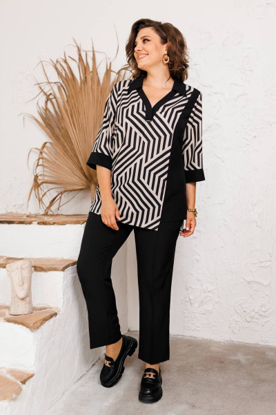 Блуза, брюки Romanovich Style 2-2561 черный - фото 3