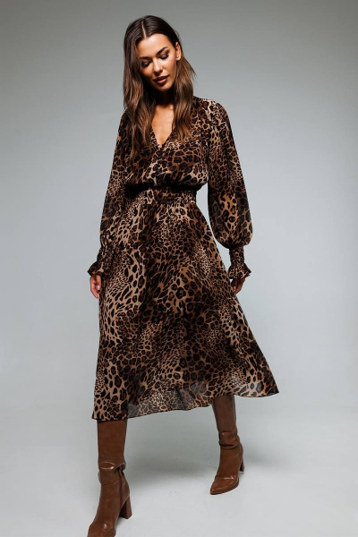 Платье Butеr 2670 принт леопард - фото 2