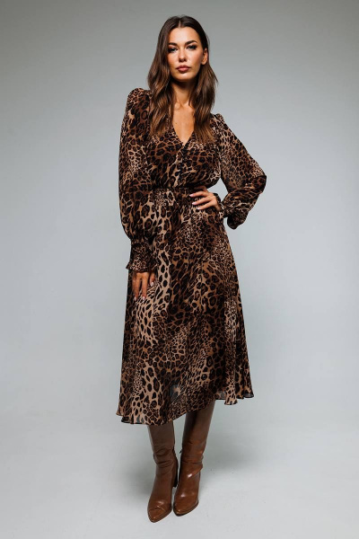 Платье Butеr 2670 принт леопард - фото 1