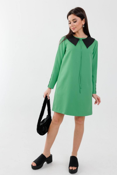 Платье Anelli 1184 зеленый - фото 1