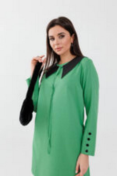 Платье Anelli 1184 зеленый - фото 3