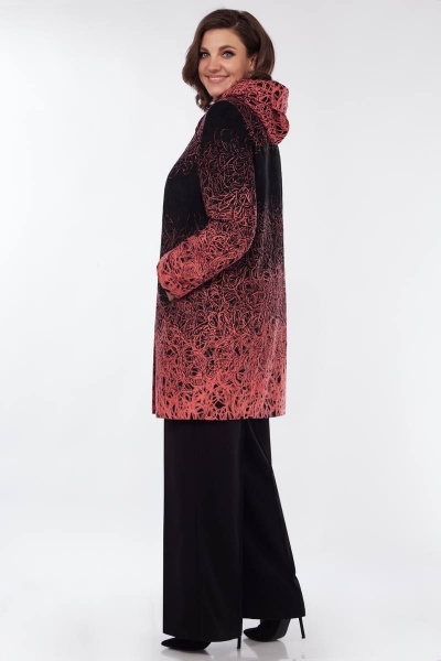 Куртка Магия Стиля М-2509 розовый+черный - фото 2