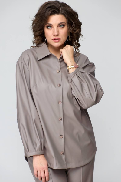 Блуза, рубашка ANASTASIA MAK 1139 капучино - фото 5