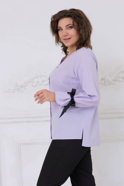 Блуза BegiModa 4061 фиолетовый - фото 7