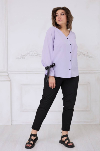 Блуза BegiModa 4061 фиолетовый - фото 3