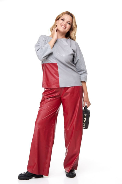 Блуза, брюки Anastasia 968 красный - фото 4