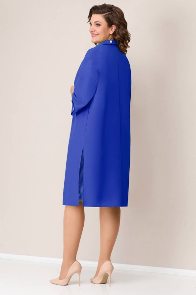Блуза, кардиган, юбка VOLNA 1306 васильково-синий - фото 3