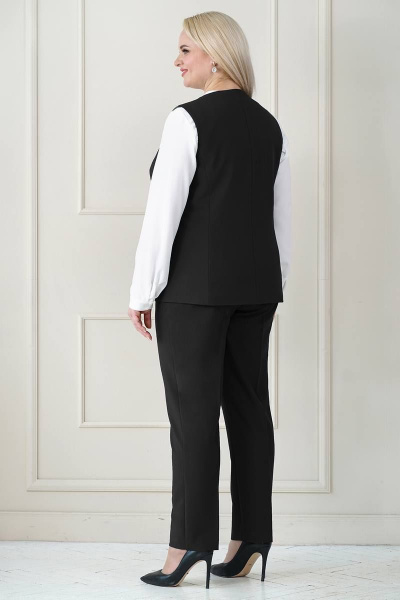 Блуза, брюки, жилет Alani Collection 1965 черный - фото 2