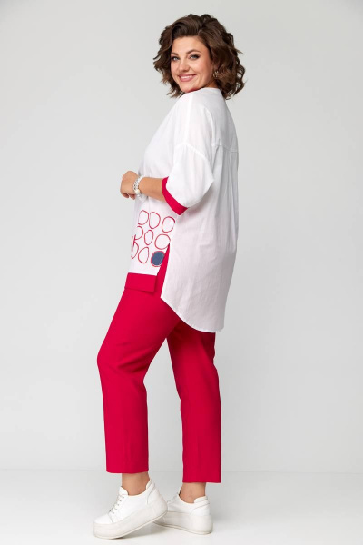 Блуза, брюки Solomeya Lux 931 красный - фото 9
