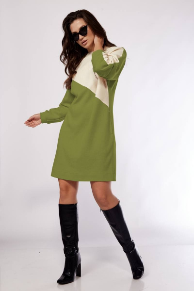 Платье Karina deLux M-1161 зеленый - фото 1