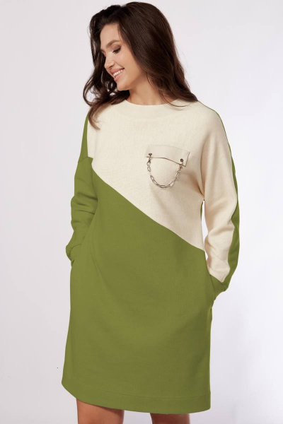 Платье Karina deLux M-1161 зеленый - фото 2