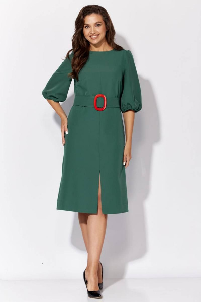Платье Viola Style 1051-2 зеленый - фото 1