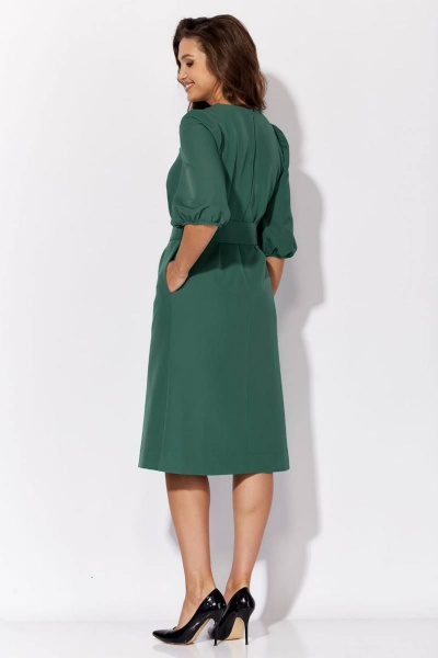 Платье Viola Style 1051-2 зеленый - фото 3