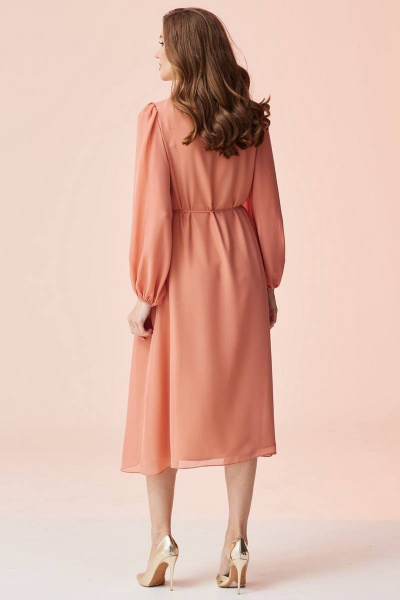 Платье Faufilure С1490 персиковый - фото 4