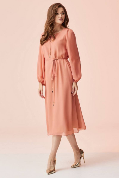 Платье Faufilure С1490 персиковый - фото 1
