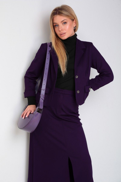 Жакет, юбка DOGGI 1633 пурпурный - фото 7