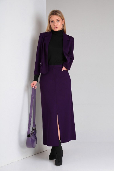 Жакет, юбка DOGGI 1633 пурпурный - фото 4
