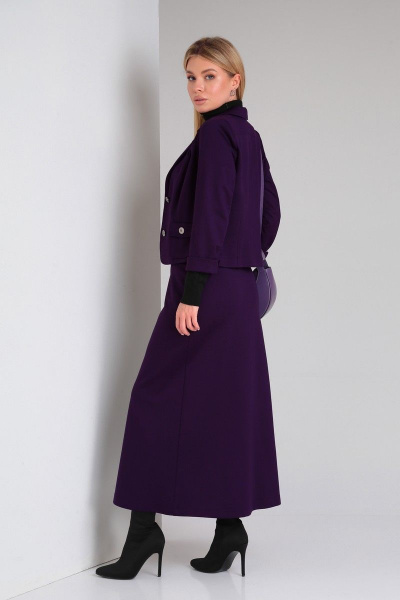 Жакет, юбка DOGGI 1633 пурпурный - фото 5