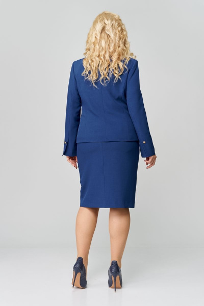 Жакет, юбка ALEZA 1166.1 синий - фото 2