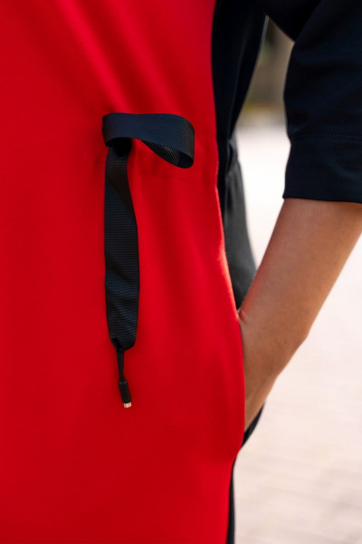 Платье Andina 821-1 черный-красный - фото 3