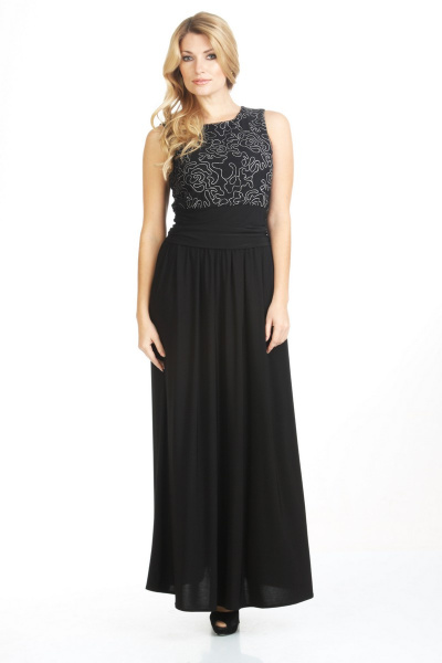 Жакет, платье Liona Style 417 черный - фото 2