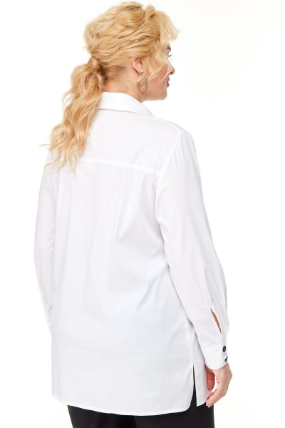 Блуза OVERYOU М119 белый - фото 9